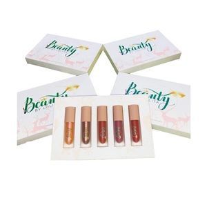 Bundle of 2 glosses and 3 matte finish lipsticks.